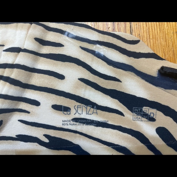 LaSenza black and beige zebra printing bra#B5LS - Picture 5 of 7